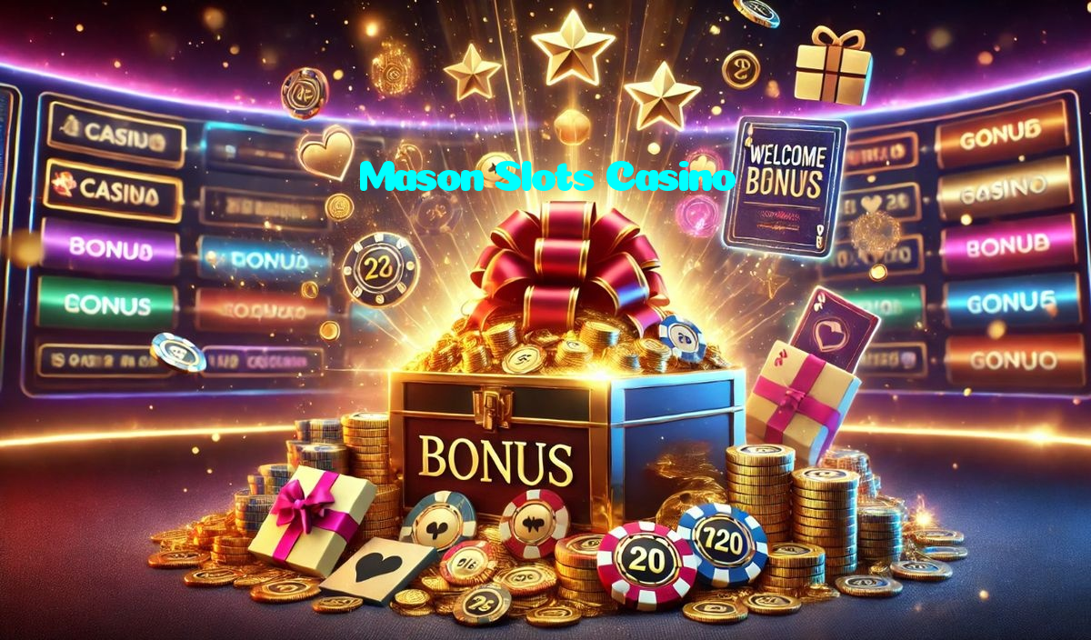 Mason Slots Casino خوش آمدید بونس +600% پیشکش موبائل ایپ کے پروموشن سیکشن میں دکھائی دیتی ہے۔